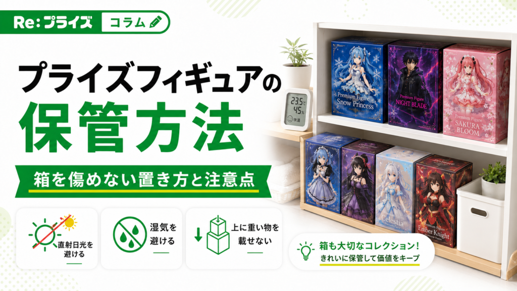 プライズフィギュアの保管方法｜売る前に箱を傷めない置き方と注意点