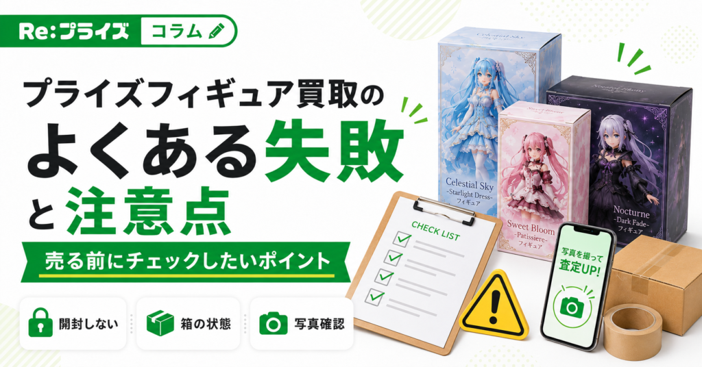 プライズフィギュア買取でよくある失敗｜売る前に注意したいポイント