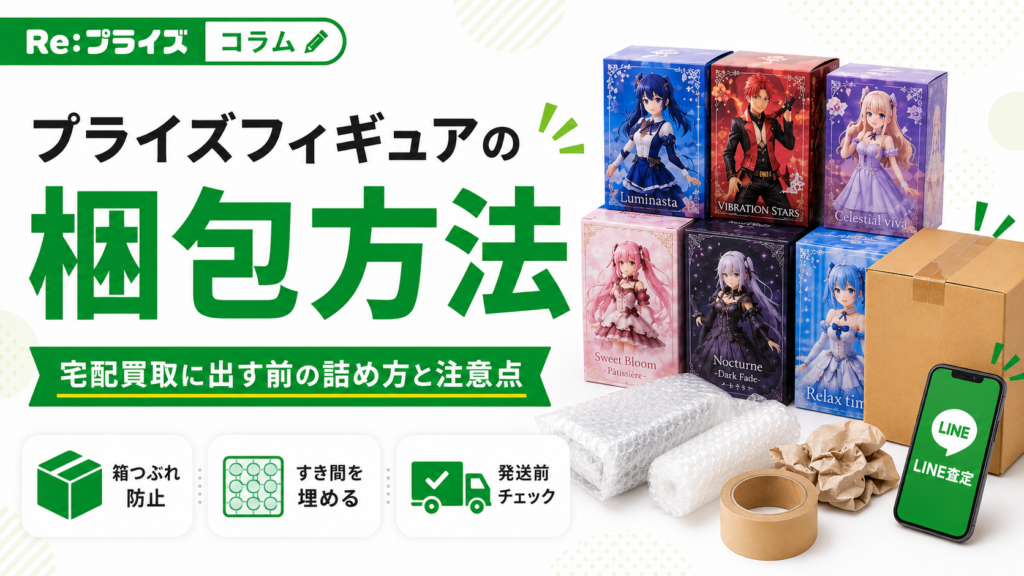 プライズフィギュアの梱包方法｜宅配買取に出す前の詰め方と注意点